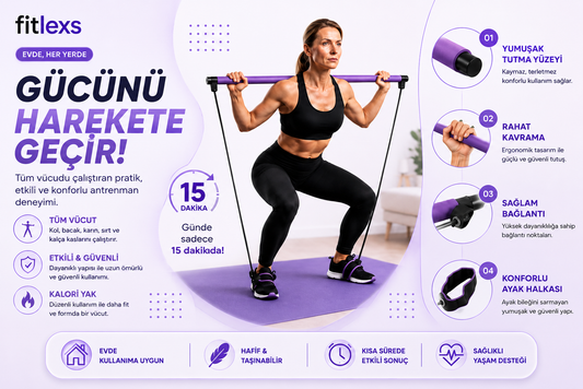 Fitlexs Pilates Bar Seti
